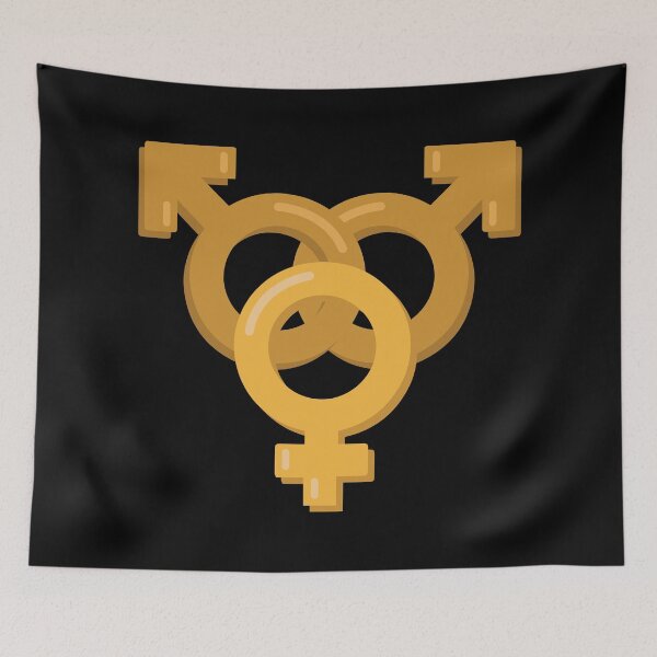 Item preview, Threesome Symbol Two Males designed and sold by CreativeTwins.