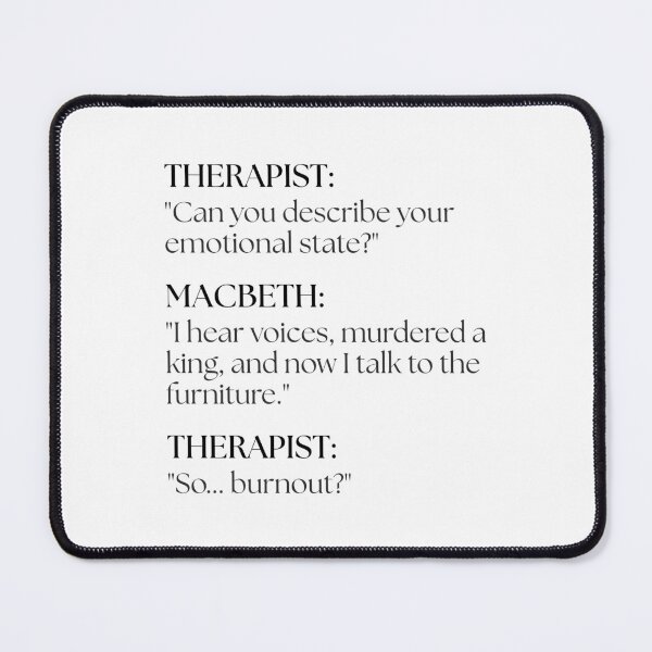 Item preview, Macbeth Goes to Therapy designed and sold by ObsidianDaz.