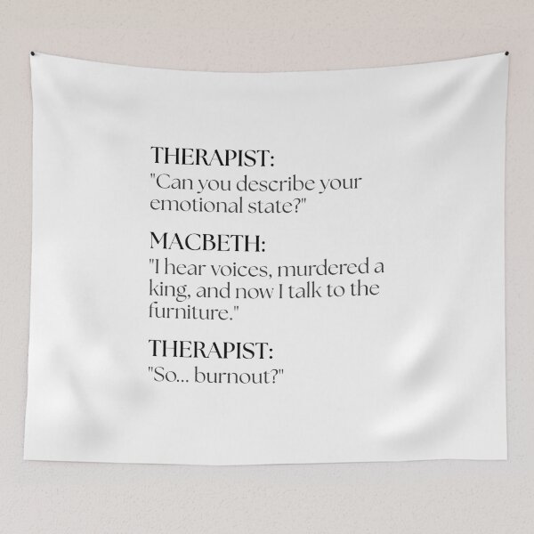 Item preview, Macbeth Goes to Therapy designed and sold by ObsidianDaz.