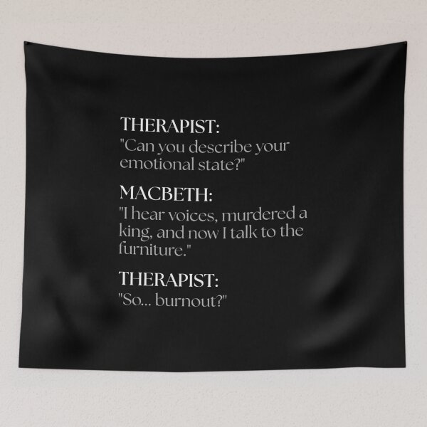 Item preview, Macbeth Goes to Therapy designed and sold by ObsidianDaz.