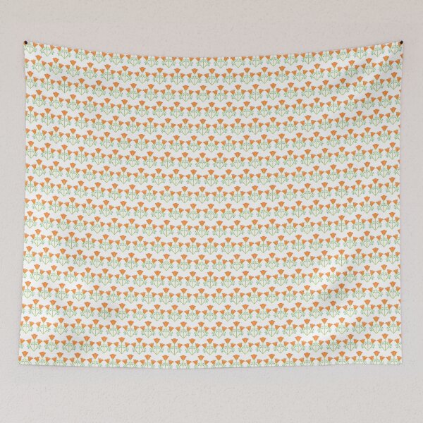 Item preview, March 24th Birth Flower California Poppy Pattern designed and sold by birthflower.
