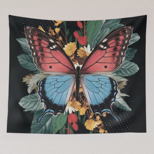 Item preview, Butterfly Floral Collage designed and sold by whitecat23.