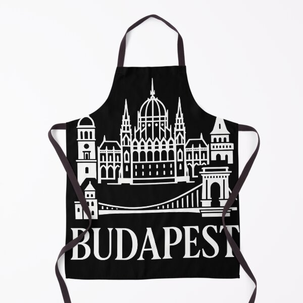 Item preview, Budapest Typography Art – Retro Travel-Inspired Design designed and sold by OzzFrequency.