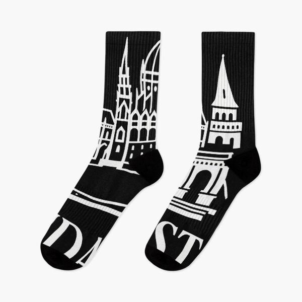Item preview, Budapest Typography Art – Retro Travel-Inspired Design designed and sold by OzzFrequency.