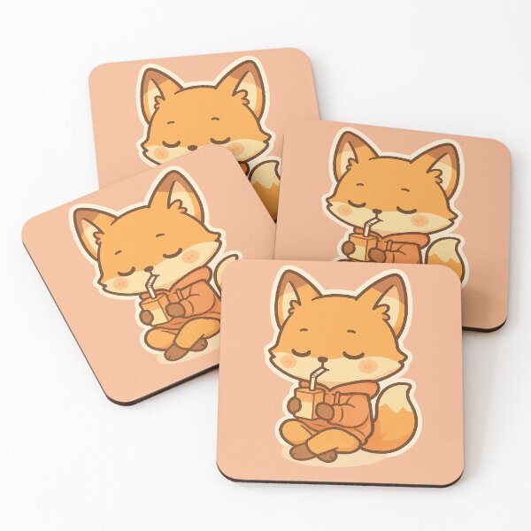 Item preview, chibi cute animals - cute chibi fox designed and sold by mokato.