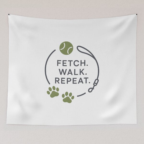 Item preview, Fetch. Walk. Repeat. designed and sold by Uglyandcute.