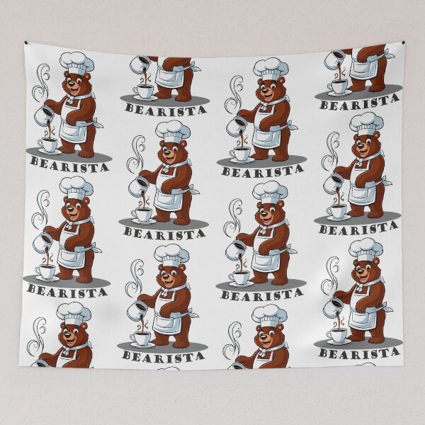 Item preview, Bearista - bear barista (large) designed and sold by sonara studio.