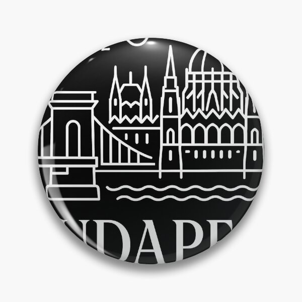 Item preview, Budapest Typography Art – Retro Travel-Inspired Design designed and sold by OzzFrequency.