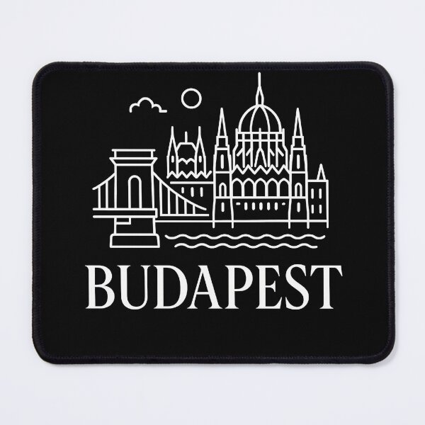 Item preview, Budapest Typography Art – Retro Travel-Inspired Design designed and sold by OzzFrequency.