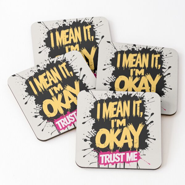 Item preview, I mean it. I'm okay. Trust me | Emotional Support designed and sold by FocusChillax.