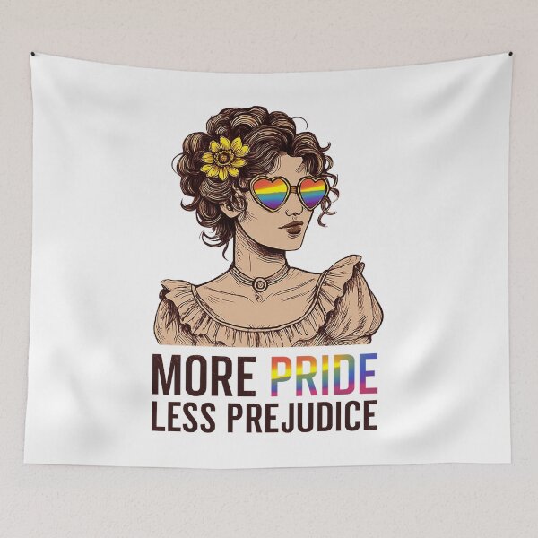 Item preview, More Pride Less Prejudice - LGBTQ Pride Month designed and sold by Ktbehhorns.