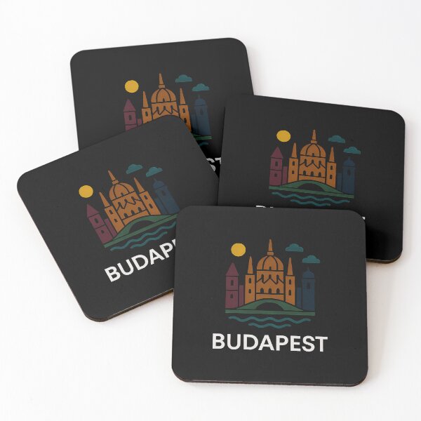 Item preview, Budapest Typography Art – Retro Travel-Inspired Design designed and sold by OzzFrequency.