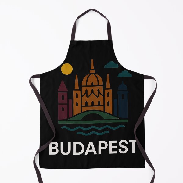 Item preview, Budapest Typography Art – Retro Travel-Inspired Design designed and sold by OzzFrequency.