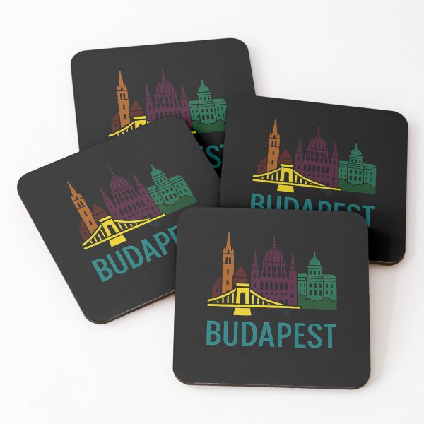 Item preview, Budapest Typography Art – Retro Travel-Inspired Design designed and sold by OzzFrequency.