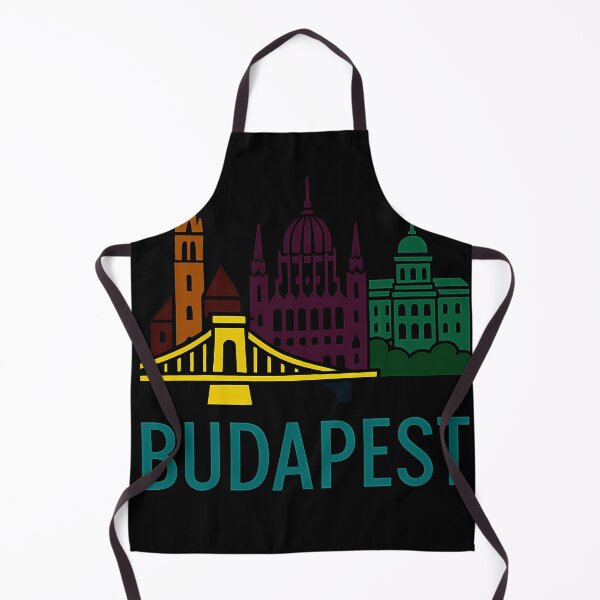 Item preview, Budapest Typography Art – Retro Travel-Inspired Design designed and sold by OzzFrequency.