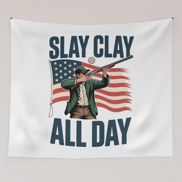 Item preview, Trap Shooting Trapshooters Slay Clay All Day Skeet Shooting designed and sold by tearbytea.