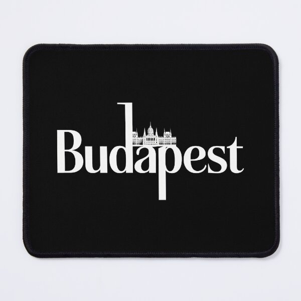Item preview, Budapest Typography Art – Retro Travel-Inspired Design designed and sold by OzzFrequency.