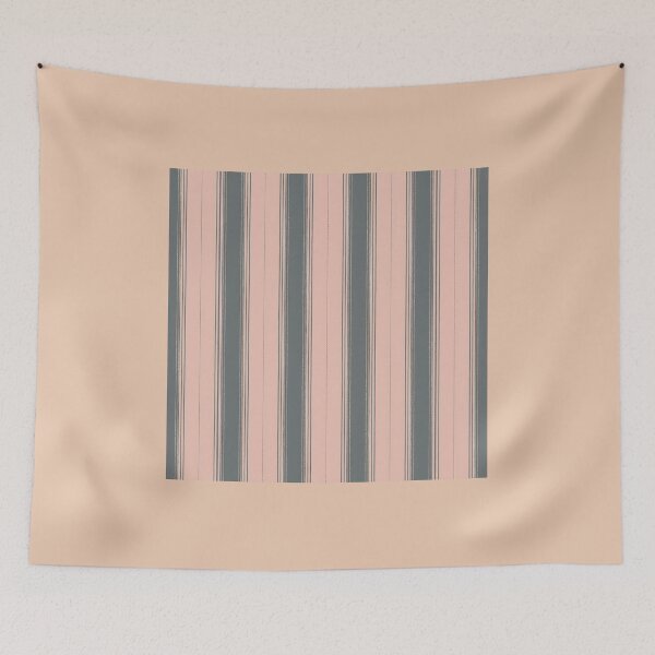 Item preview, Vintage Retro Vertical Stripe- Mid Mod Cozy Boho Accent Piece    Pink Gray designed and sold by Prints and Lifestyle.