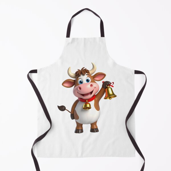 Item preview, 3D Cow with Bell and Friendly Face – Cute Farm Animal Illustration designed and sold by PrintCreations9.