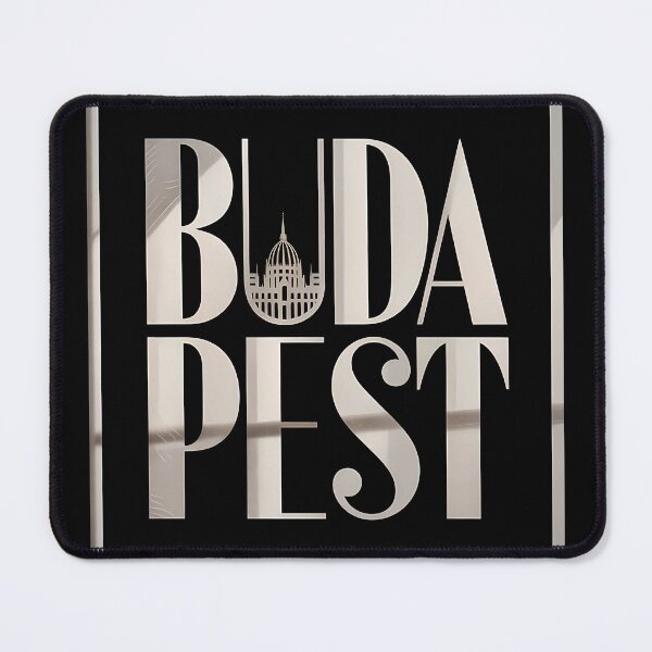 Item preview, Budapest Typography Art – Retro Travel-Inspired Design designed and sold by OzzFrequency.