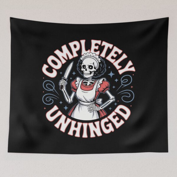 Item preview, Unhinged Chef Funny Skull Skeleton Cooking Baking designed and sold by tearbytea.