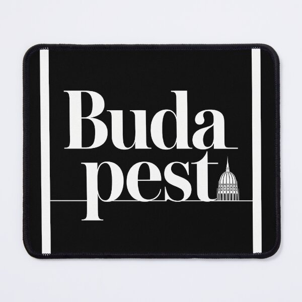Item preview, Budapest Typography Art – Retro Travel-Inspired Design designed and sold by OzzFrequency.