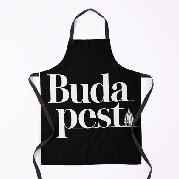 Item preview, Budapest Typography Art – Retro Travel-Inspired Design designed and sold by OzzFrequency.