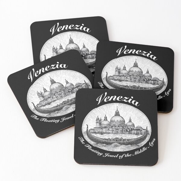 Item preview, Venice in Medieval Italy Engraving print designed and sold by kacperartdesign.