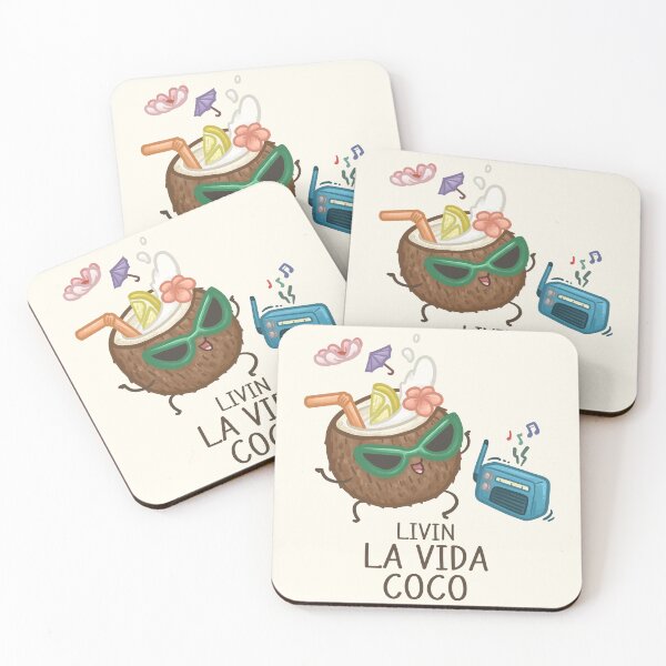 Item preview, Livin La Vida Coco Puns designed and sold by Khotekmei.