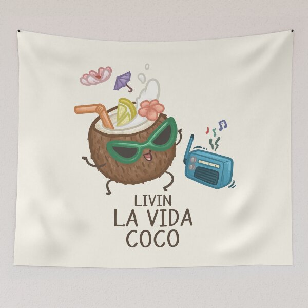Item preview, Livin La Vida Coco Puns designed and sold by Khotekmei.