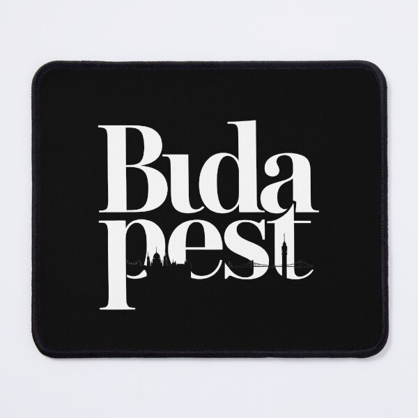 Item preview, Budapest Typography Art – Retro Travel-Inspired Design designed and sold by OzzFrequency.
