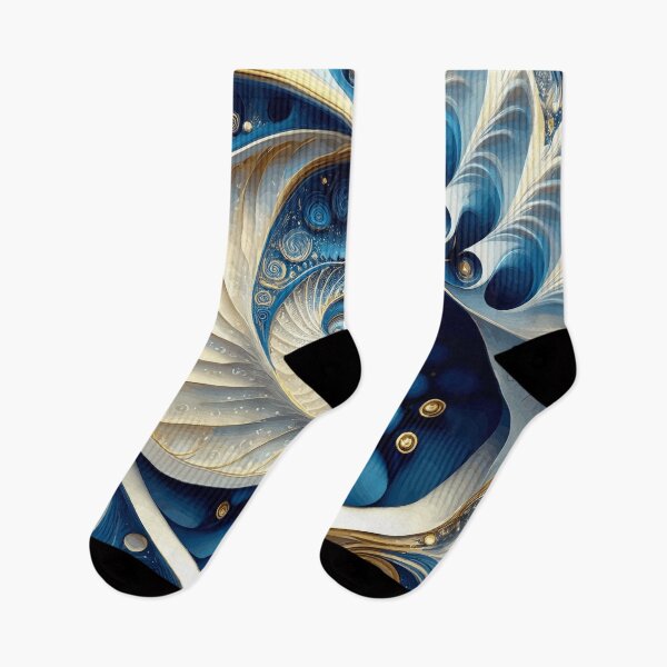 Item preview, Blue Abstract Fibonacci Art designed and sold by Vicky Brago-Mitchell®.