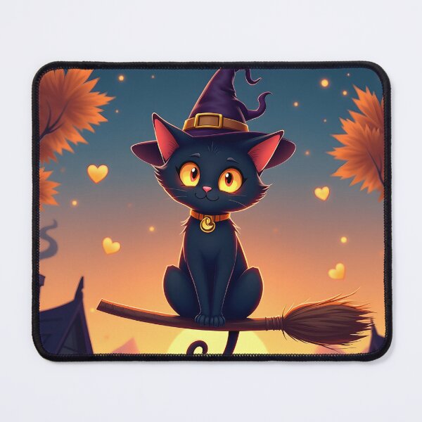 Item preview, The Familiar – Cute Fake Halloween Movie Poster designed and sold by LaLi-Designs.