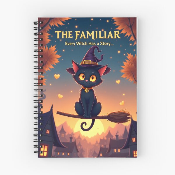 Item preview, The Familiar – Cute Fake Halloween Movie Poster designed and sold by LaLi-Designs.