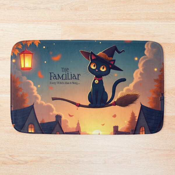 Item preview, The Familiar – Cute Fake Halloween Movie Poster designed and sold by LaLi-Designs.