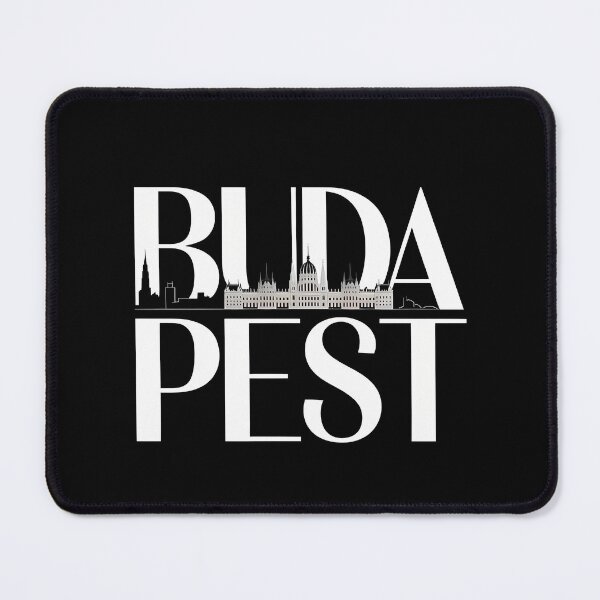 Item preview, Budapest Typography Art – Retro Travel-Inspired Design designed and sold by OzzFrequency.