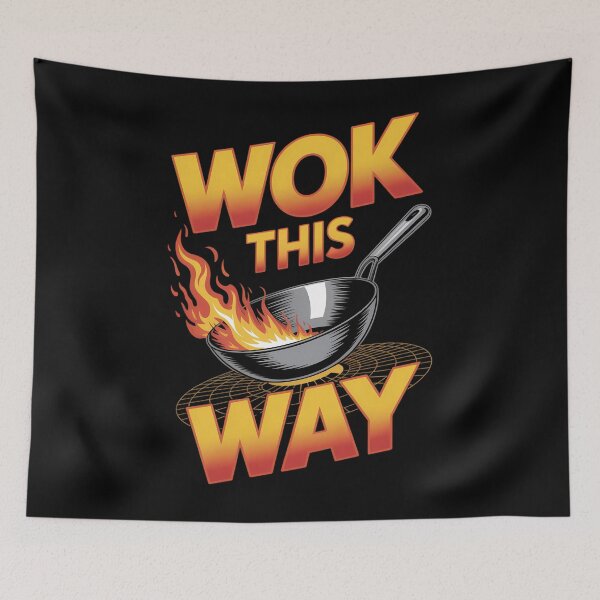Item preview, Wok This Way Funny Saying Food Pun Chef Chinese Cooking designed and sold by tearbytea.