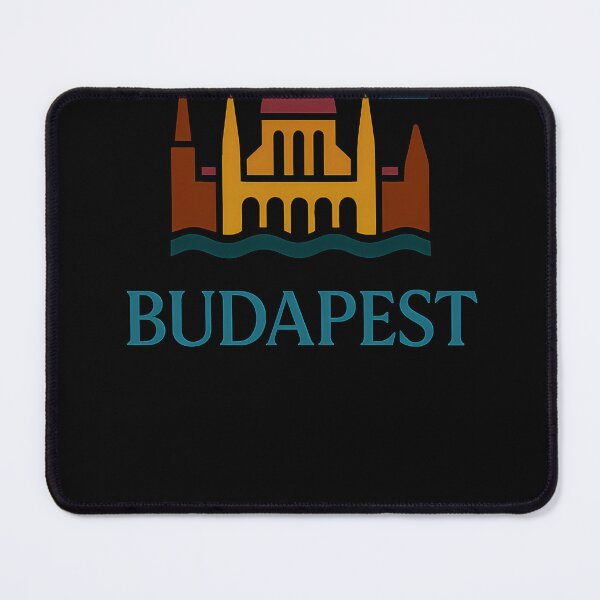 Item preview, Budapest Typography Art – Retro Travel-Inspired Design designed and sold by OzzFrequency.
