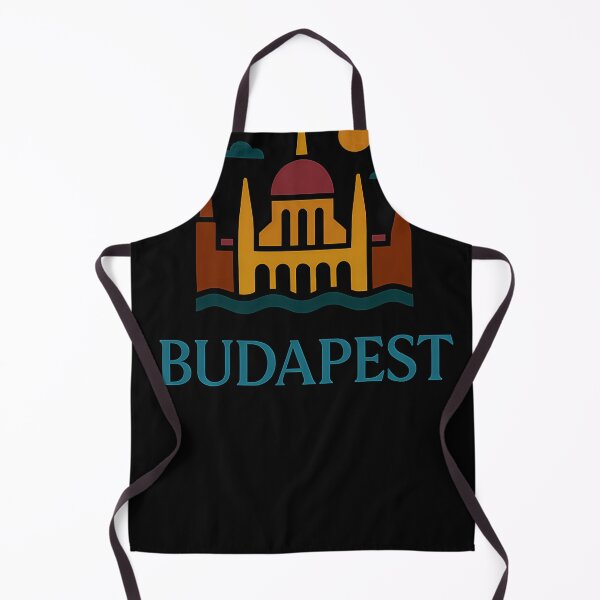 Item preview, Budapest Typography Art – Retro Travel-Inspired Design designed and sold by OzzFrequency.