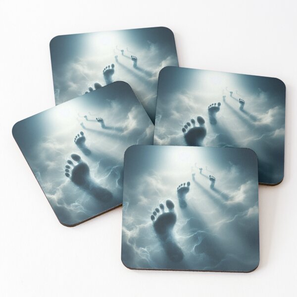 Item preview, Vanishing Steps – Realistic Footprints Fading into Mist designed and sold by ashokreddy343.