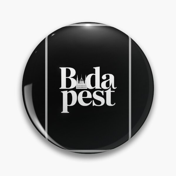 Item preview, Budapest Typography Art – Retro Travel-Inspired Design designed and sold by OzzFrequency.
