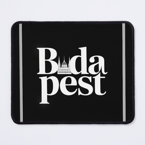 Item preview, Budapest Typography Art – Retro Travel-Inspired Design designed and sold by OzzFrequency.
