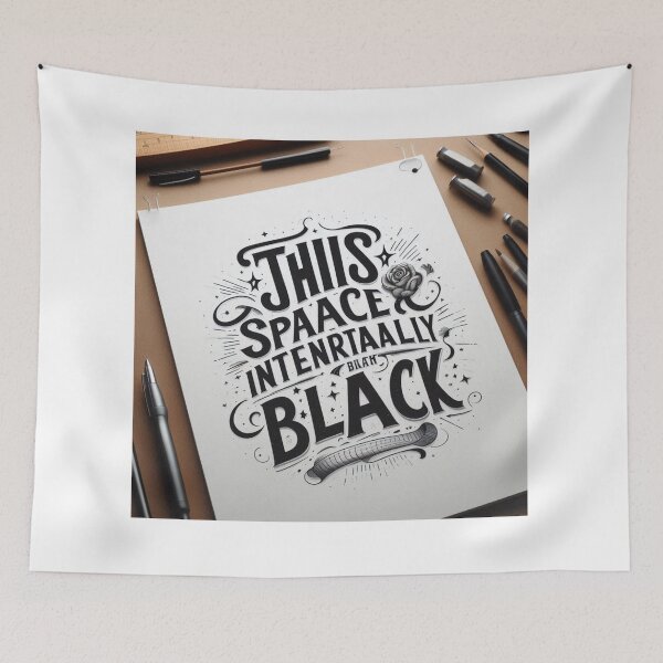 Item preview, This Space Intentionally Left Blank – Handwritten Minimalist Design designed and sold by ashokreddy343.