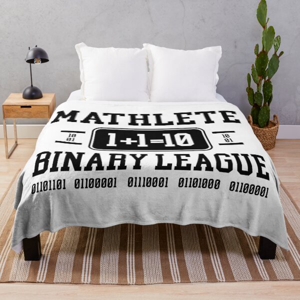 Item preview, Mathlete Binary League – 1+1=10 Nerdy Tech Humor Design designed and sold by EmeraldeaArt.