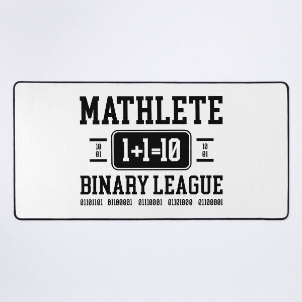 Item preview, Mathlete Binary League – 1+1=10 Nerdy Tech Humor Design designed and sold by EmeraldeaArt.