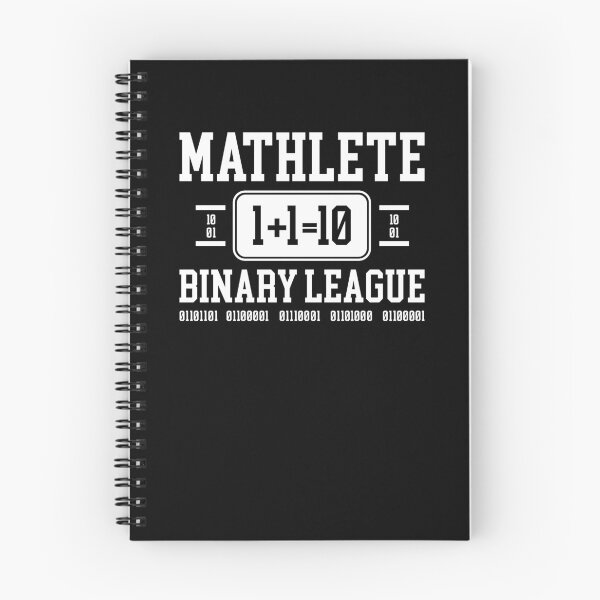 Item preview,  Mathlete Binary League – 1+1=10 Nerdy Tech Humor white Design designed and sold by EmeraldeaArt.