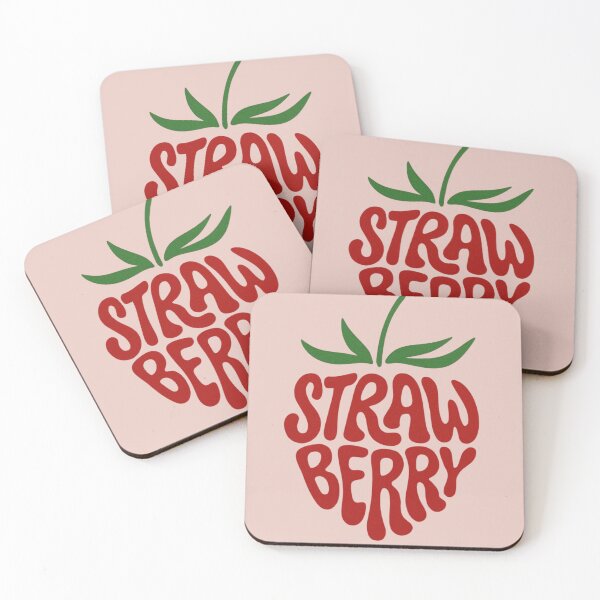 Item preview, Strawberry Retro Typography Fruit Design designed and sold by GracefulPODshop.