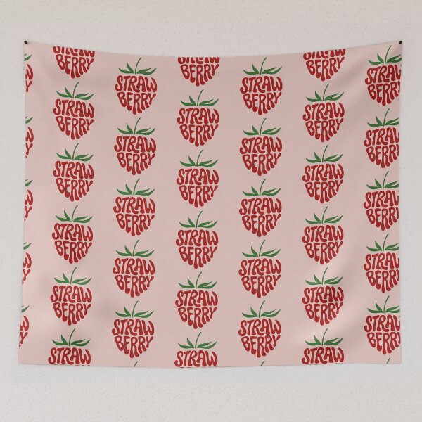 Item preview, Strawberry Retro Typography Fruit Design designed and sold by GracefulPODshop.