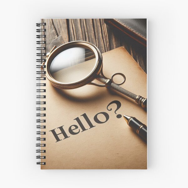 Item preview, Monocle Mystery – Minimalist “Hello?” Design with Invisible Character designed and sold by ashokreddy343.