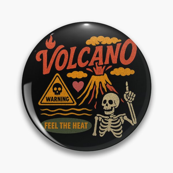 Item preview, Volcano Warning: Feel The Retro Heat designed and sold by zzz888.